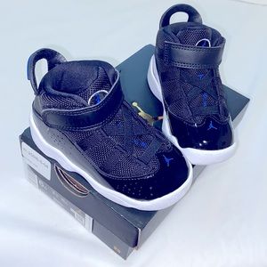 JORDAN 6 Rings Black Hyper Royal White
